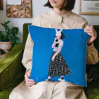 有村佳奈のART FASHION SHOPのblueコーヒー Cushion