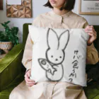 白兎海のサバとうさぎ Cushion