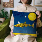 ORIGINAL∞『愛す』創作部の【満月夜黄金鮫乗旅猫夢物語】 Cushion