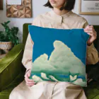 ari designの入道雲と歌川国芳の鯨（正方形） クッション