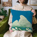 ari designの入道雲と歌川国芳の鯨（正方形） Cushion