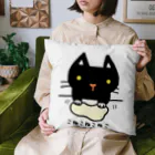 こねこねこねこのこねこねこねこ(黒) Cushion