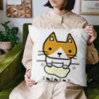 こねこねこねこのこねこねこねこ(茶ハチワレ) Cushion