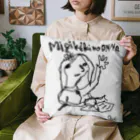 へなちょこマンの左手で描いた右利きの女 Cushion