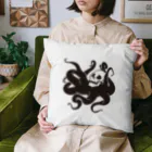 #眠れる怖い話のシンプル眠蛸 Cushion