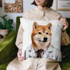 変なAIばっかのＴシャツ屋さんの柴犬先生 Cushion