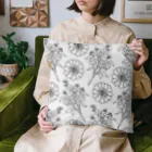 lg_hの花柄（モノトーン） Cushion