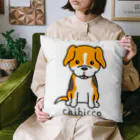 KAORIN’s TV 【ちびっこ】のぽっつんビーグル chibicco (黒文字) Cushion