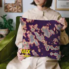 Mix pallet りょうのタイダイ染めプリント　紫 Cushion