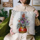 PALA's SHOP　cool、シュール、古風、和風、のflower arrangement　 Cushion