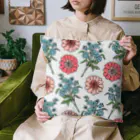 lg_hの花柄（コーラル×ブルー） Cushion