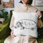 junichi-goodsのカバ（モノクロ） Cushion