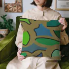 cute_eggs0596のアート(恐竜柄) Cushion