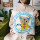 ジェイキーとずぼらちゃんのお店の丸ロゴクッション Cushion