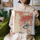 寿めでたや(ukiyoe)の蔦に四十雀 Cushion