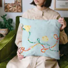 東京ハイジスタンド（SUZURI店）の「ボウロのうた」さんかくだったらよかったな Cushion