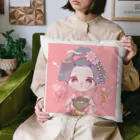 Nest Lab Kyotoの舞妓ちゃん　春 Cushion