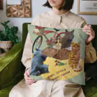 猫のイラスト屋さんのChahideyasuc　hareame Cushion