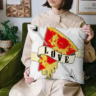 daddy-s_junkfoodsのLOVE PIZZA Cushion