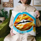 daddy-s_junkfoodsのFRENCH FRIES KISS - BLUE Cushion