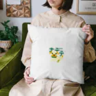 yorokonBoo3のなでられたいハナペチャの犬 Cushion