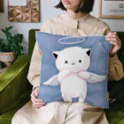 MochiMochi SHOPの白猫天使こむぎちゃん Cushion