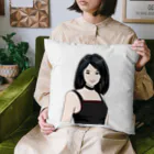 TOKU_YUKIMURAの微笑の美少女 Cushion