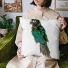 ウロコインコの翠のグッズショップのウロコインコの翠【水浴び後ver】 Cushion