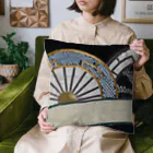 PALA's SHOP　cool、シュール、古風、和風、の和風柄　□着物　車輪柄 Cushion