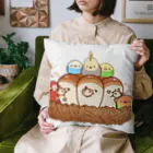 うメェ～ぱん屋さんのオウムとインコとちぎりぱん Cushion