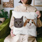 みきぞーん｜保護猫 ミッキー画伯と肉球とおともだちのsophie tiv Cushion