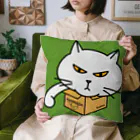 mkumakumaのニャンボール箱猫色付き Cushion