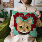 猫のイラスト屋さんのchamyi Cushion