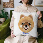 くるまさんの橙色さんちのポメちゃん♡ Cushion