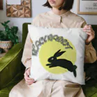 MZグラフィックスのうさぎ年　2023　ブラック・ラビット Cushion