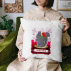 shikisai02sの栗鼠と薔薇 Cushion