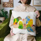 harupink🌸ペット似顔絵illustのだいすき仲良し鳥さんズ Cushion