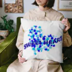 MZグラフィックスのスイートハート　ブルー　青 Cushion