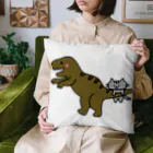 youmei_koumeの恐竜くんとネコちゃん Cushion