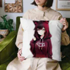 Red & Brack の猫耳パーカー Cushion