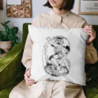 空想画学販売所の猫のサーファー Cushion