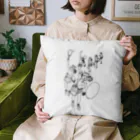 空想画学販売所の猫のテニスプレイヤー　サーブ！ Cushion