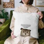 有限会社サイエンスファクトリーのベンガルワシミミズクのヘッキー【縦/white】 Cushion