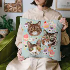 猫のイラスト屋さんのmiina siina anzu クッション