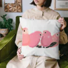 masumi maedaの寄り添う　アキクサインコ Cushion