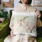 MUGEN ARTの小原古邨　梅に鶯　Ohara Koson / Songbird on blossom branch Cushion