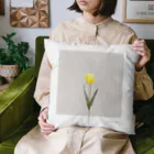 rilybiiのsakura milk tea . yellow .  tulip . Cushion