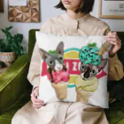 みきぞーん｜保護猫 ミッキー画伯と肉球とおともだちのsophia ohana Cushion