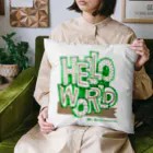 masahiro_minami_artのHELLO WORLD Cushion