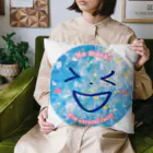 Nattsu.のアートショップの爽やかスマイル デザイン 半紙コラージュ ノーマスク 小物用 Cushion